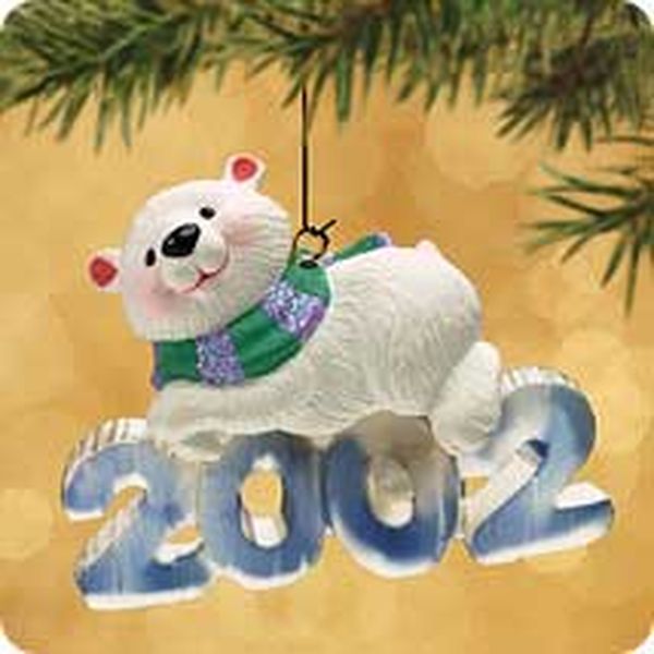 Aunt Krismas 'Polar Bear' ornament by Tammy Haddix. Year: 2002 - Cool Decade series #3. 'Mint In Box' condition.