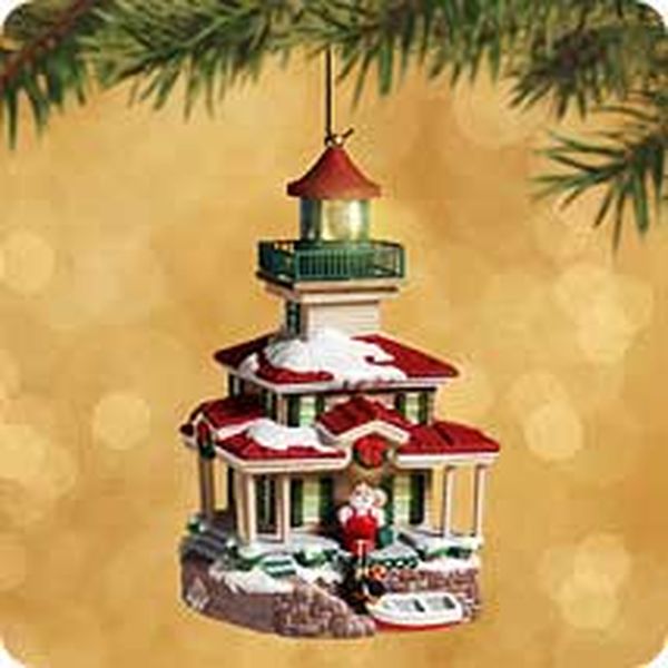 Aunt Krismas 'Lighthouse Greetings' ornament by John (Collin) Francis . Year: 2002 - Lighthouse Greetings series #6. 'Mint In Box' condition.