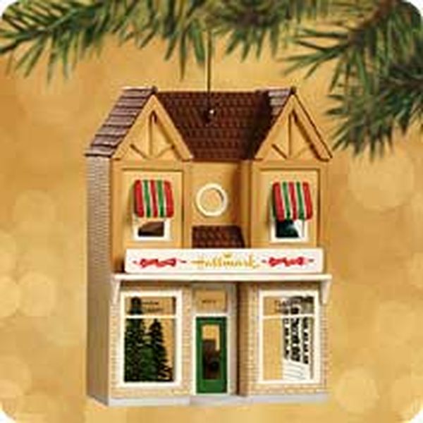 Aunt Krismas 'Clara's Hallmark Shop' ornament by Don Palmiter. Year: 2002 - Nostalgic Houses & Shops series #0. 'Mint In Box' condition.
