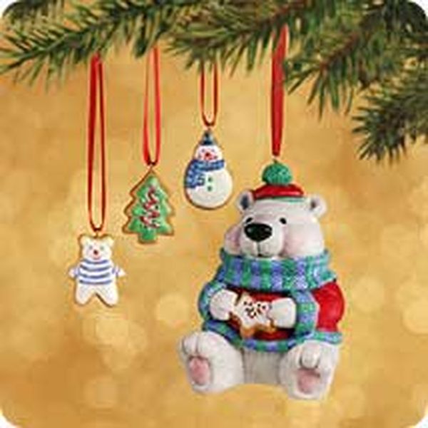 Aunt Krismas 'Bear' ornament by Nina Aube. Year: 2002 - Sweet Tooth Treats series #1. 'Mint In Box' condition.