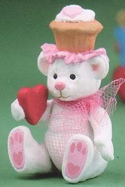 Aunt Krismas 'Candy - February' ornament by Sue Tague. Year: 2002 - Itty Bitty Bears  series #0. 'Mint In Box' condition.