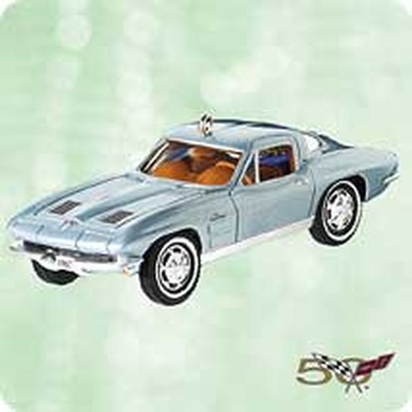 Aunt Krismas '1963 Corvette Sting Ray Coupe' ornament by Don Palmiter. Year: 2003 - Classic American Cars series #13. 'Mint In Box' condition.