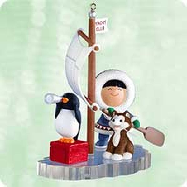 Aunt Krismas 'Yacht Club' ornament by Ed Seale. Year: 2003 - Frosty Friends series #24. 'Mint In Box' condition.