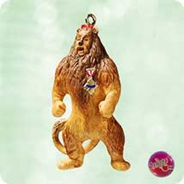 Aunt Krismas 'The Cowardly Lion' ornament by Anita Marra Rogers. Year: 2003 - The Wizard of Oz Collection series #0. 'Mint In Box' condition.