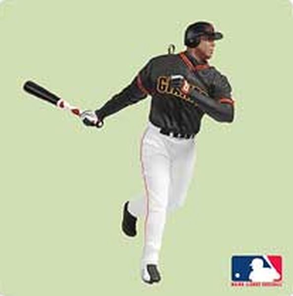 Aunt Krismas 'Barry Bonds' ornament by Dill Rhodus. Year: 2004 - At the Ballpark series #9. 'Mint In Box' condition.