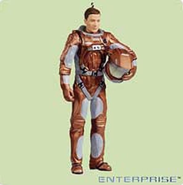 Aunt Krismas 'Commander Trip Tucker' ornament by Anita Marra Rogers. Year: 2004 - Star Trek  series #0. 'Mint In Box' condition.