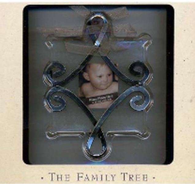 Aunt Krismas 'Joy, Smiles, Fun - Photo Holder' ornament by Hallmark. Year: 2002 - Family Tree series #0. 'Mint In Box' condition.
