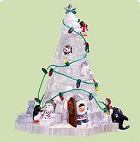 Aunt Krismas 'Frosty Friends Winterfest' ornament by Hallmark. Year: 2004 - Frosty Friends series #0. 'Slightly Damaged Box' condition.