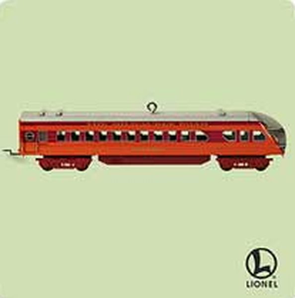 Aunt Krismas 'Hiawatha Observation Car' ornament by Hallmark. Year: 2004 - Lionel Train  series #0. 'Mint In Box' condition.