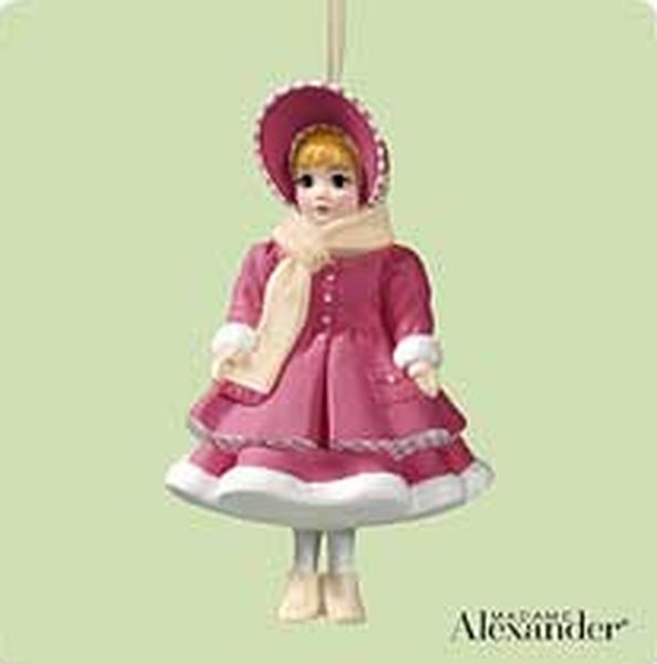 Aunt Krismas 'Amy March' ornament by Julie Forsyth. Year: 2004 - Madame Alexander Little Women series #4. 'Mint In Box' condition.