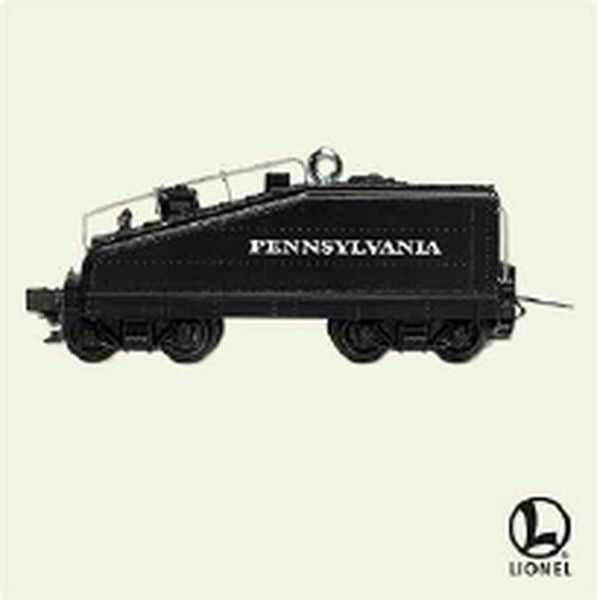 Aunt Krismas 'Pennsylvania B6 Tender' ornament by Hallmark. Year: 2005 - Lionel Train series #0. 'Mint In Box' condition.