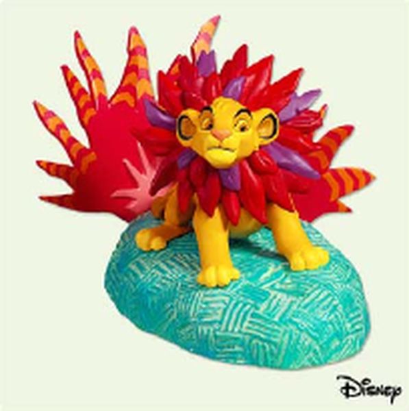 Aunt Krismas 'Mighty Simba' ornament by Hallmark. Year: 2005 - Lion King series #0. 'Mint In Box' condition.