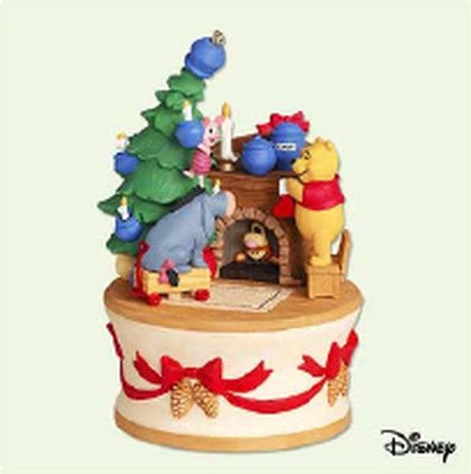 Aunt Krismas 'Getting Ready For Christmas' ornament by Hallmark. Year: 2005 - Winnie the Pooh Collection  series #0. 'Mint In Box' condition.