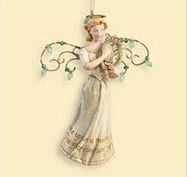 Aunt Krismas 'It Came Upon a Midnight Clear' ornament by Joanne Eschrich. Year: 2006 - Yuletide Harmony Collection series #0. 'Mint In Box' condition.