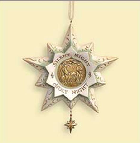 Aunt Krismas 'Silent Night' ornament by Robert Hurlburt. Year: 2006 - Yuletide Harmony Collection series #0. 'Mint In Box' condition.