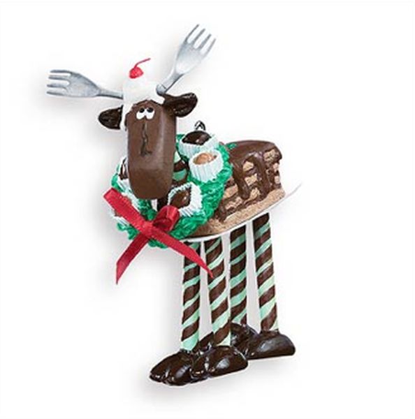 Aunt Krismas 'Chocolate Moose' ornament by Sue Tague. Year: 2007 - N/A series #0. 'Mint In Box' condition.