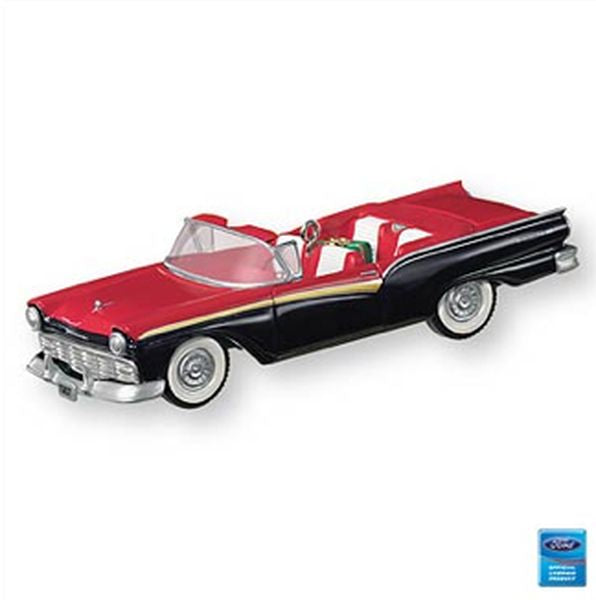Aunt Krismas '1957 Ford Fairlane 500' ornament by Don Palmiter. Year: 2007 - Classic American Cars series #17. 'Mint In Box' condition.