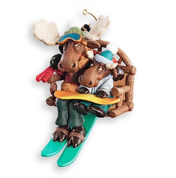 Aunt Krismas 'Downhill Thrills' ornament by Tracy Larsen. Year: 2007 - N/A series #0. 'Mint In Box' condition.