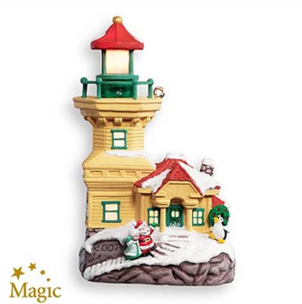 Aunt Krismas 'Lighthouse Greetings' ornament by John (Collin) Francis . Year: 2007 - Lighthouse Greetings series #11. 'Mint In Box' condition.
