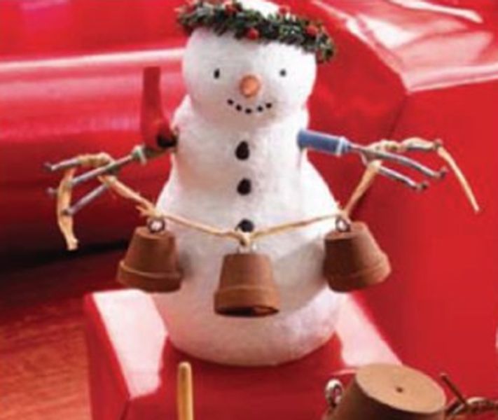 Aunt Krismas 'Garden Bells' ornament by Katrina Bricker. Year: 2007 - Snowmen of Winter Garden series #0. 'Mint In Box' condition.