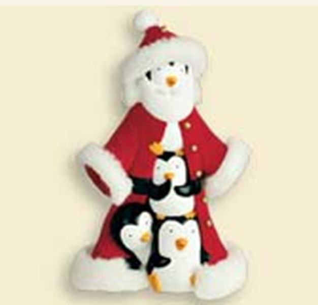 Aunt Krismas 'Tip-Top Santa' ornament by Hallmark. Year: 2007 - South Pole Pals series #0. 'Mint In Box' condition.
