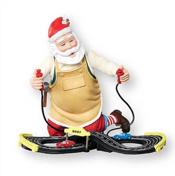 Aunt Krismas 'Toymaker Santa' ornament by Ken Crow. Year: 2007 - Toymaker Santa series #8. 'Mint In Box' condition.