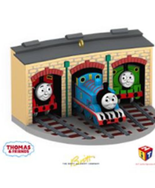 Aunt Krismas 'Christmastime with Thomas' ornament by Steve Goslin. Year: 2009 - Thomas the Tank  series #0. 'Mint In Box' condition.