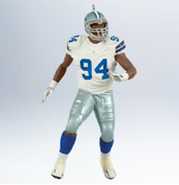 Aunt Krismas 'DeMarcus Ware' ornament by Hallmark. Year: 2011 - Football Legends series #0. 'Mint In Box' condition.