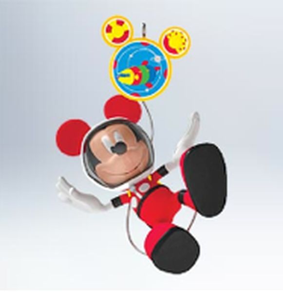 Aunt Krismas 'Mickey & Toodles in Space' ornament by Ken Crow. Year: 2011 - Mickey Mouse & Friends series #0. 'Mint In Box' condition.