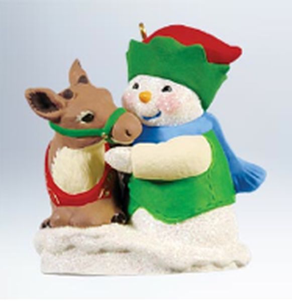 Aunt Krismas 'Snow Buddies' ornament by Tammy Haddix. Year: 2011 - Snow Buddies series #14. 'Mint In Box' condition.