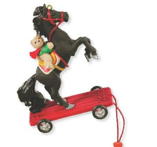 Aunt Krismas 'A Pony For Christmas' ornament by Linda Sickman. Year: 2012 - A Pony for Christmas series #15. 'Mint In Box' condition.