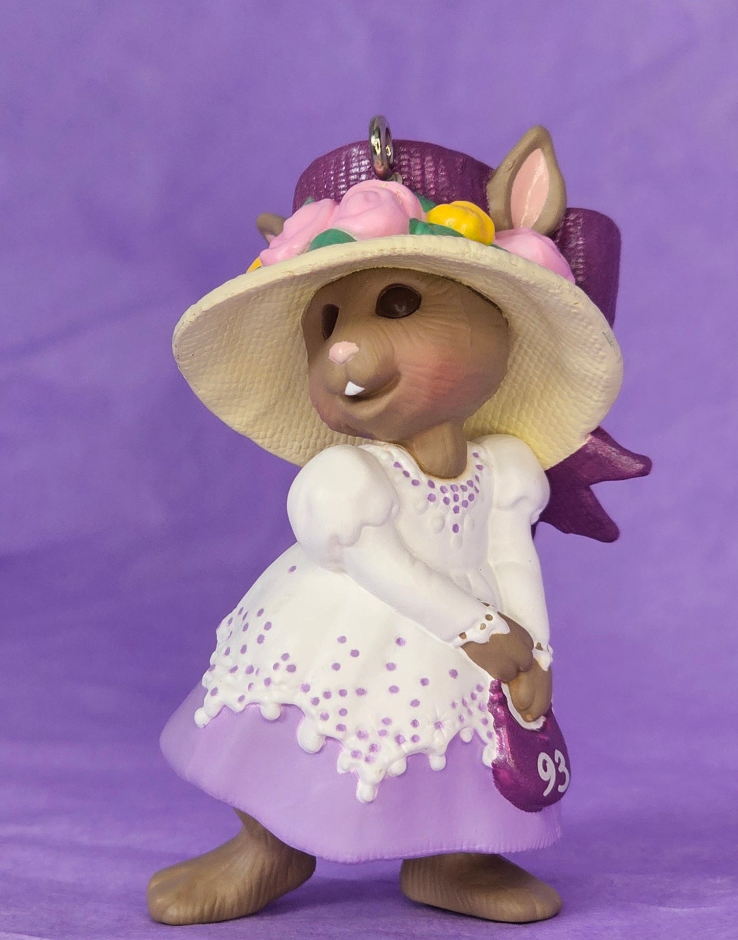 Purple and White Dress