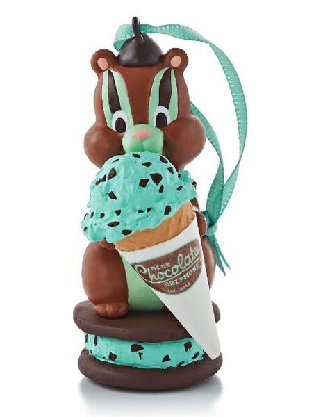 Aunt Krismas 'Mint Chocolate Chipmunk' ornament by Anita Marra Rogers. Year: 2013 - N/A series #0. 'Mint In Box' condition.
