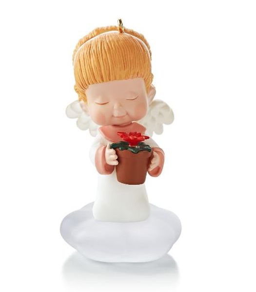 Aunt Krismas 'Poinsettia' ornament by Mary Hamilton, Robert Chad. Year: 2013 - Mary's Angels series #26. 'Mint In Box' condition.