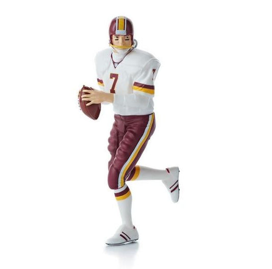 Aunt Krismas 'Joe Theismann' ornament by Hallmark. Year: 2013 - Football Legends  series #0. 'Mint In Box' condition.