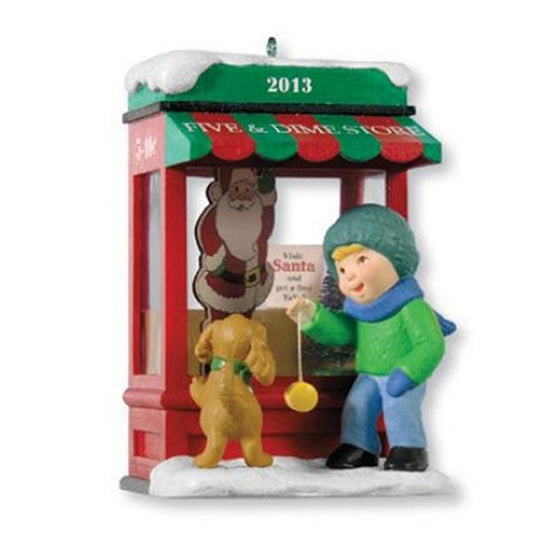 Aunt Krismas 'Five & Dime Store' ornament by Tammy Haddix. Year: 2013 - Christmas Window series #11. 'Mint In Box' condition.