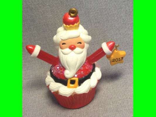Aunt Krismas 'Santa Cupcake' ornament by Katrina Bricker, Edythe Kegrize. Year: 2013 - Christmas Cupcakes  series #0. 'Mint In Box' condition.