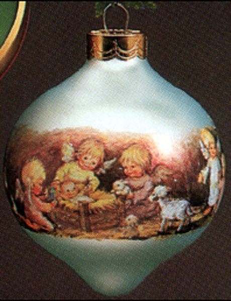 Aunt Krismas 'Nativity Scene' ornament by Hallmark. Year: 1985 - N/A series #0. 'No Box' condition.