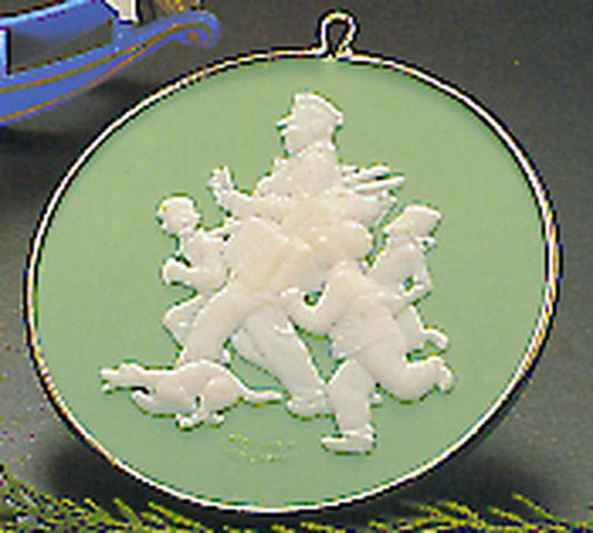 Aunt Krismas 'Jolly Postman' ornament by Diana McGehee. Year: 1985 - Norman Rockwell series #6. 'No Box' condition.