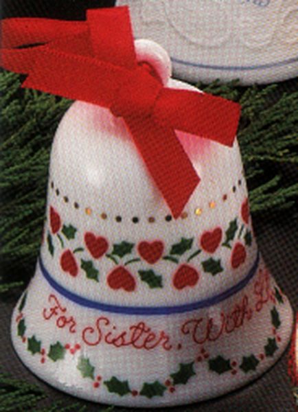 Aunt Krismas 'Sister' ornament by Joyce Pattee. Year: 1985 - N/A series #0. 'No Box' condition.