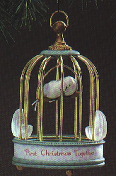 Aunt Krismas 'First Christmas Together' ornament by Linda Sickman. Year: 1986 - N/A series #0. 'No Price Tag' condition.