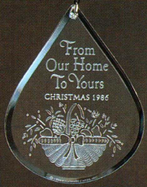 Aunt Krismas 'From Our Home to Yours' ornament by Hallmark. Year: 1986 - N/A series #0. 'No Box' condition.