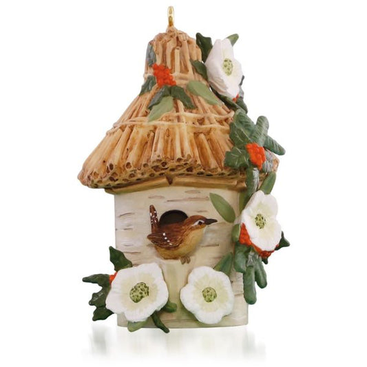 Aunt Krismas 'A Home for Wren' ornament by Julie Forsyth. Year: 2015 - Marjolein's Garden series #2. 'Mint In Box' condition.