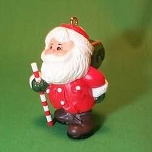 Aunt Krismas 'Jolly Hiker' ornament by Bob Siedler. Year: 1986 - N/A series #0. 'Mint In Box' condition.