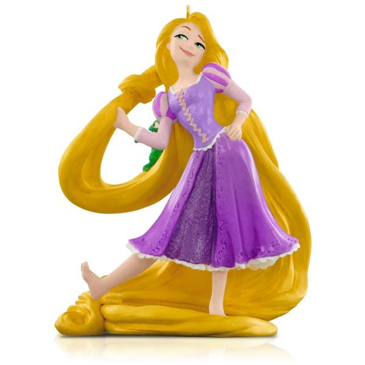 Aunt Krismas 'Rapunzel and Pascal' ornament by Patricia Andrews. Year: 2015 - Disney  series #0. 'Mint In Box' condition.