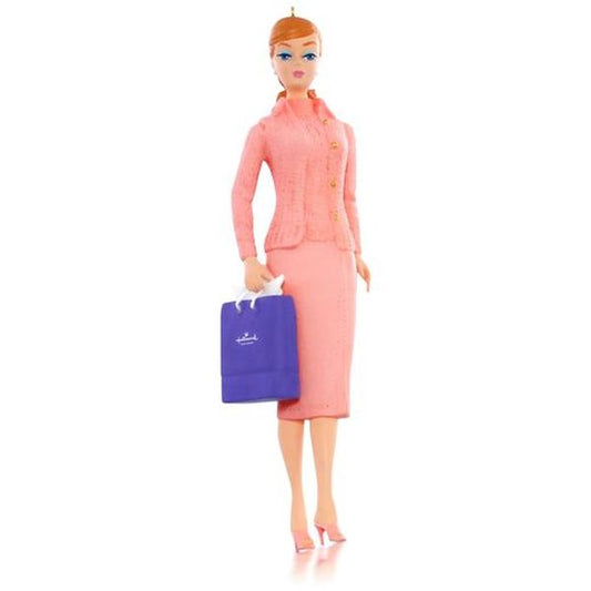 Aunt Krismas 'Hallmark Shopping' ornament by Katrina Bricker. Year: 2015 - Barbie  series #0. 'Mint In Box' condition.