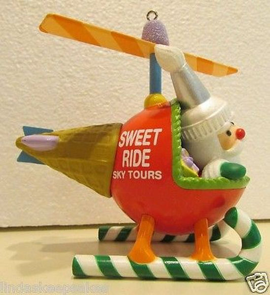 Aunt Krismas 'Santa's Sweet Ride' ornament by Tammy Haddix. Year: 2015 - Santa's Sweet Ride series #9. 'Mint In Box' condition.