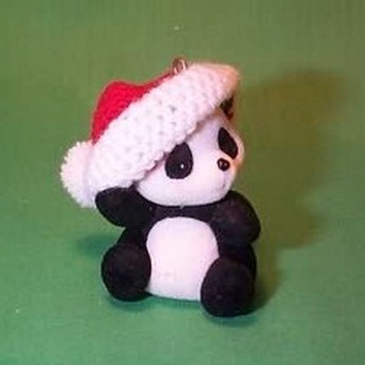 Aunt Krismas 'Santa's Panda Pal' ornament by Hallmark. Year: 1986 - N/A series #0. 'No Box' condition.