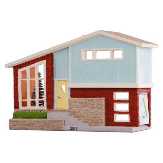 Aunt Krismas 'Split-level Dream Home' ornament by Don Palmiter. Year: 2016 - Nostalgic Houses & Shops series #33. 'Mint In Box' condition.