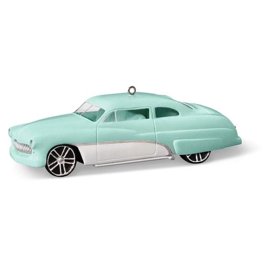 Aunt Krismas '1949 Mercury' ornament by Don Palmiter. Year: 2016 - Keepsake Kustoms series #2. 'Mint In Box' condition.
